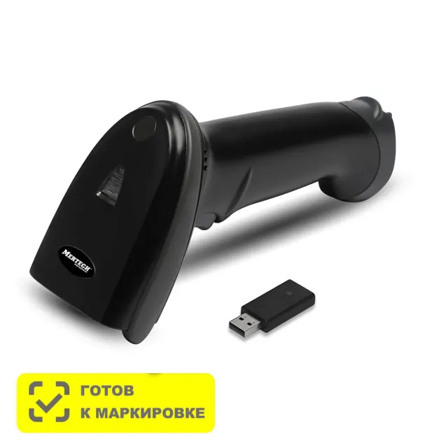 Беспроводной сканер штрих кода MERTECH CL-2210 BLE Dongle P2D USB Black - 4794 4794