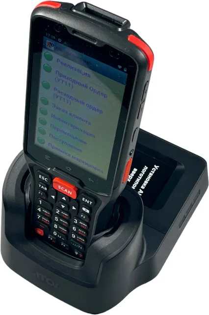 Зарядный кредл на 1 ТСД и 1 АКБ для ТСД Атол Smart Prime (зарядка, обмен данными, слот для доп АКБ) 57109