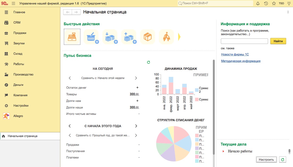 Управление нашей фирмой