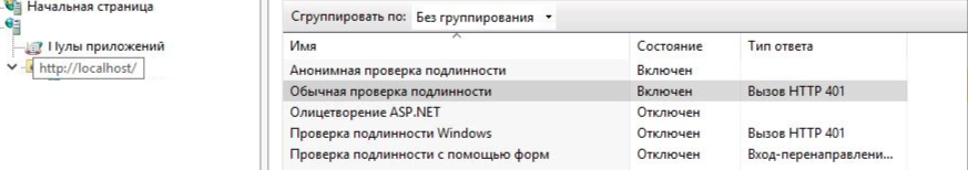 Анонимная проверка подлинности IIS