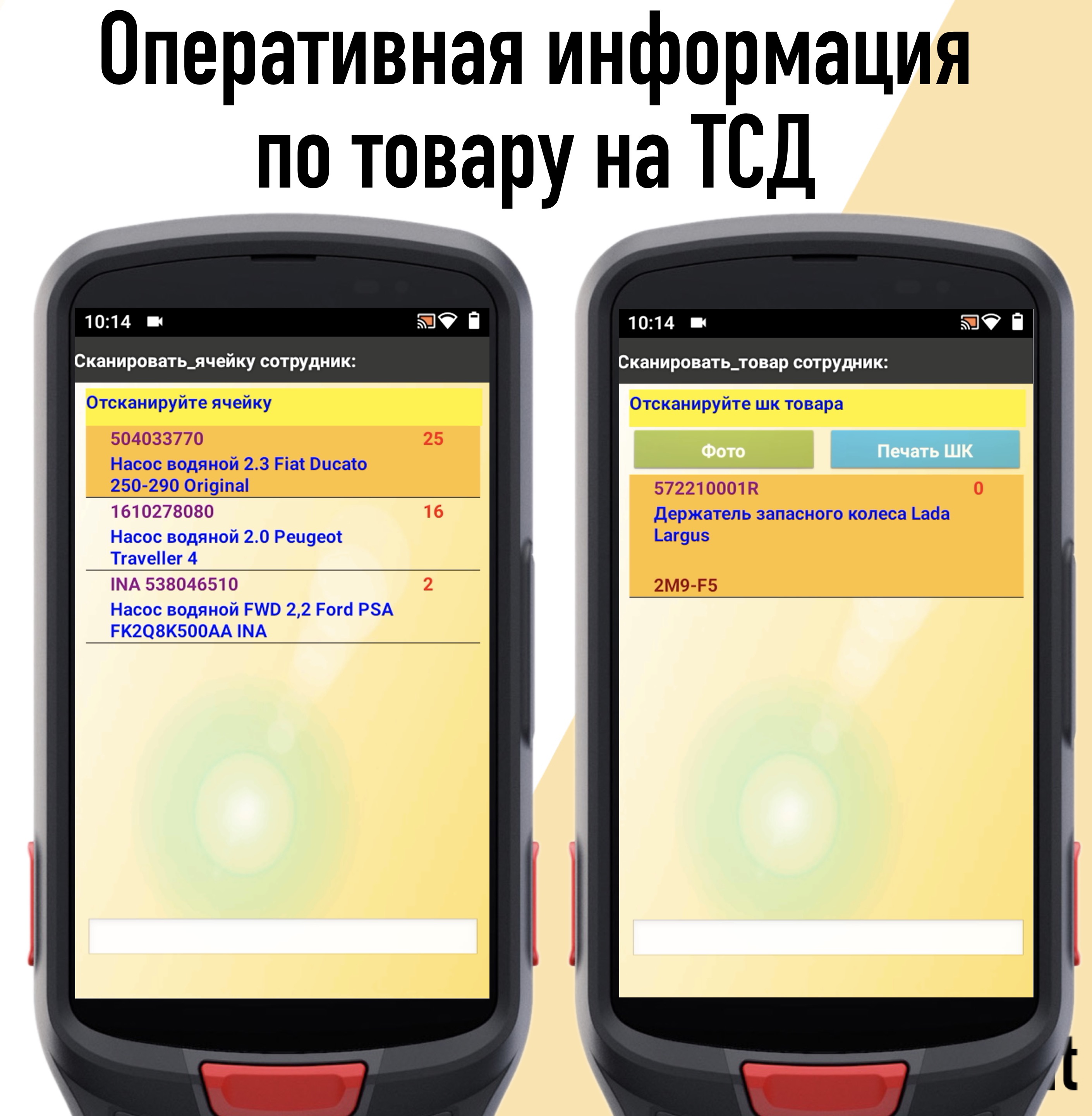 Данные по товару