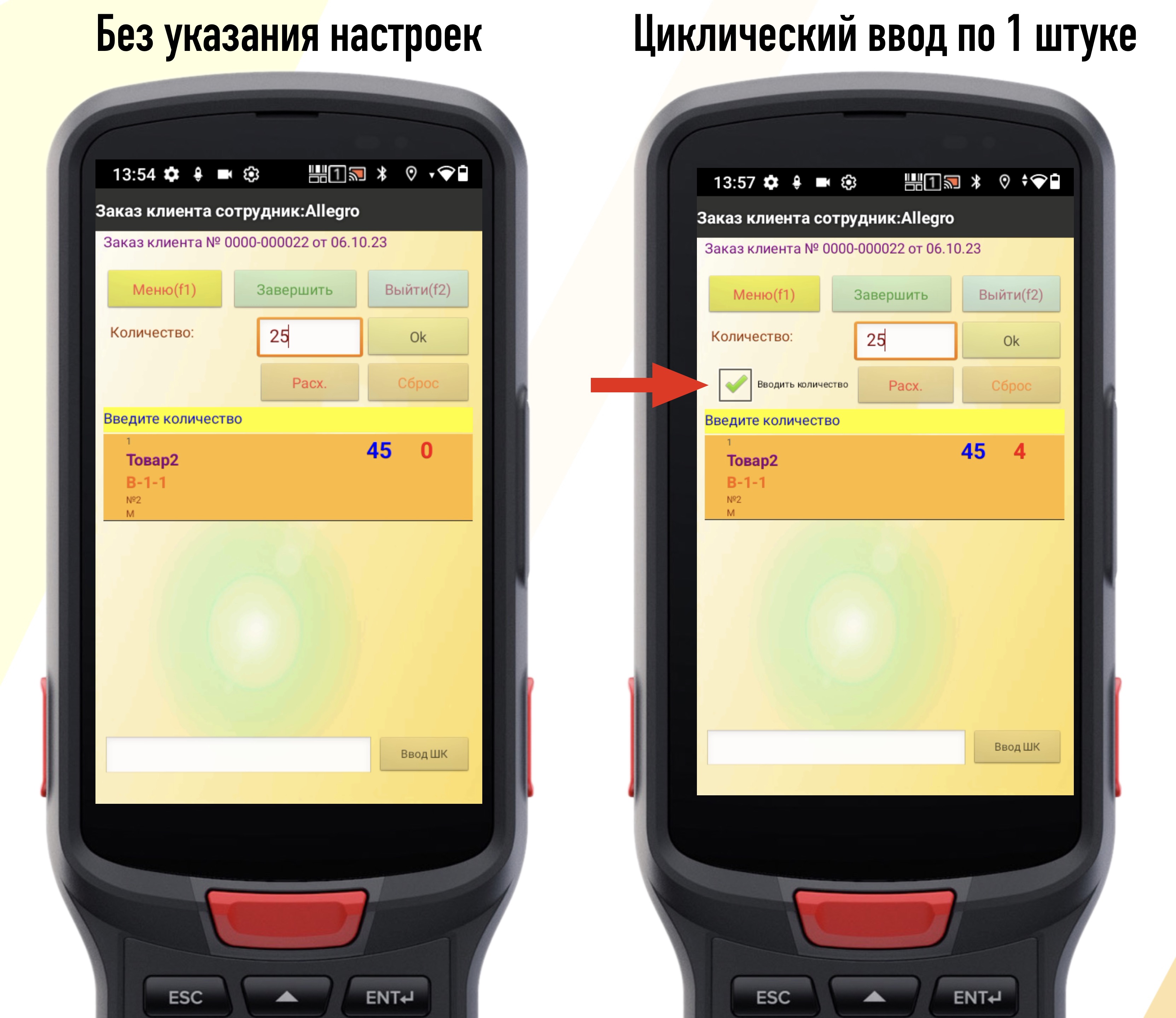 Отображение на ТСД