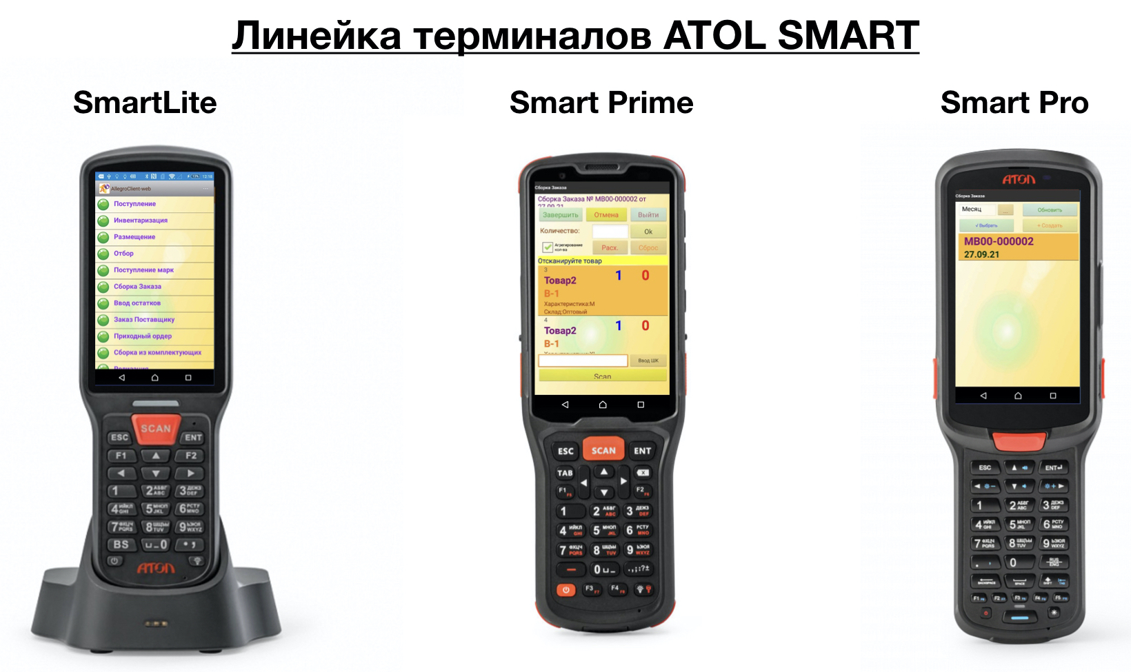 Линейка терминалов ATOL SMART
