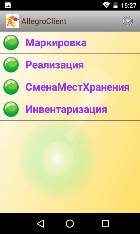 Программа для ТСД AllegroCount