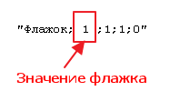 Значение флажка