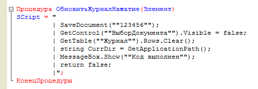 Обновить Журнал Нажатие